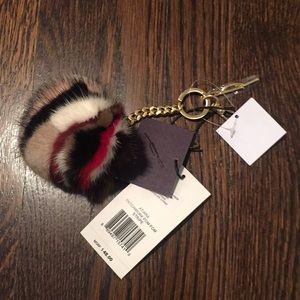 Brian Atwood Fur Patchwork Pom Pom